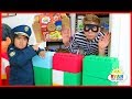 Ryan Pretend Play Police helps find the Treasure Chest!!!