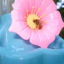 Bee and artificial flower 01